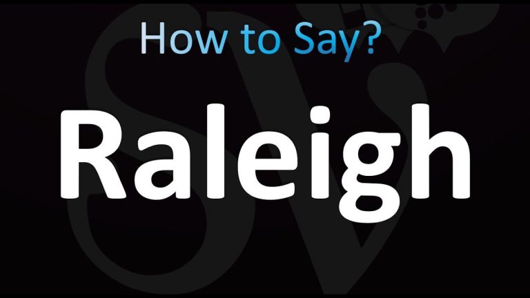 Master The Art Of Pronouncing Raleigh With Ease