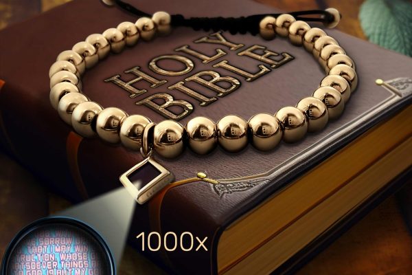 Faith on Your Wrist: How Bible Charm Bracelets Transform Daily Spiritual Connection Bible Charm Bracelet With Gold Chain and Sacred Text Inside by My Nano Jewelry